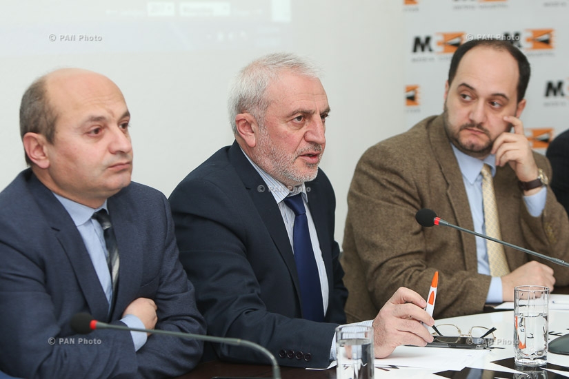 Press conference by Lernik Aleksanyan, Aram Manukyan, Artak Sargyan, Styopa Safaryan and Arayik Harutyunyan