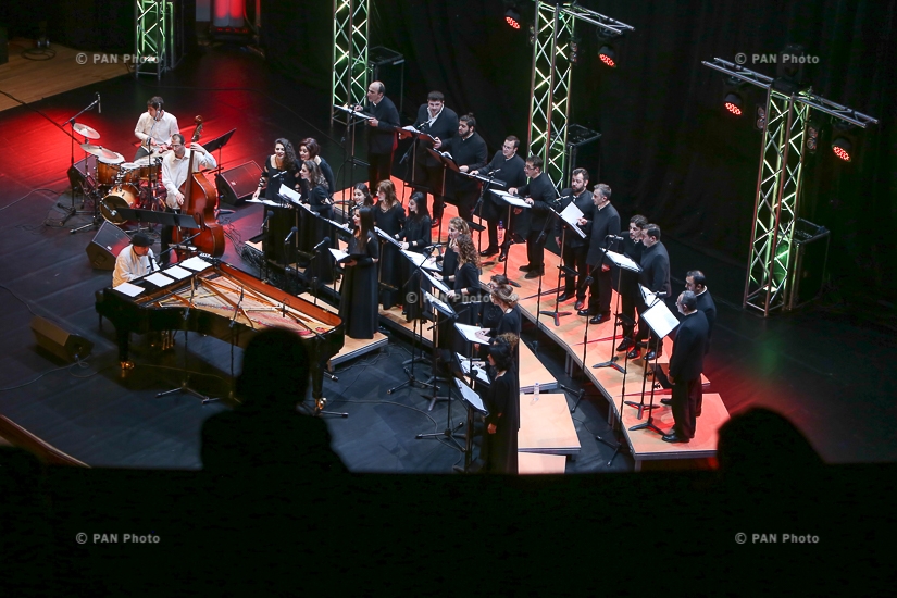Совместный концерт государственного камерного хора «Овер» и джаз трио Ваагна Айрапетяна 