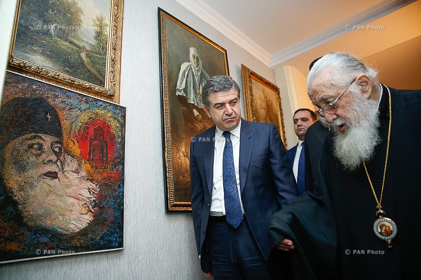 Премьер-министр Армении Карен Карапетян встретился с Католикосом-Патриархом всея Грузии Илией Вторым