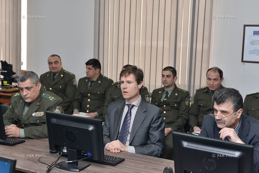 Opening of refurbished document security training room at the  Headquarters of the Border Troops of Armenia