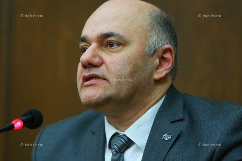 Briefing: Secretary of Rule of Law party's parliamentary faction Mher Shahgeldyan