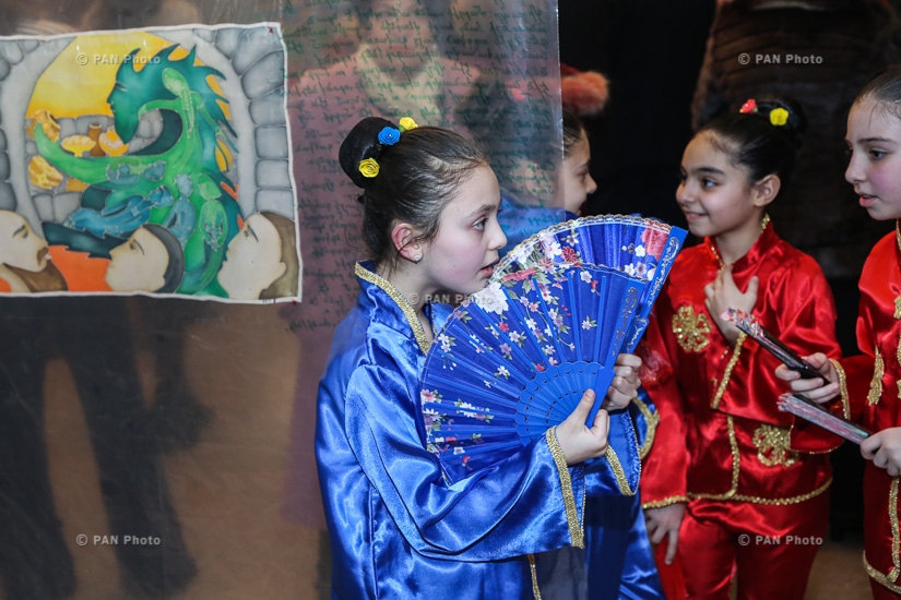 Opening of exhibition Chinese fables: Armenian children paint