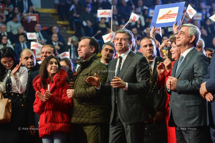  Armenia’s ruling Republican Party (RPA) kicked off its campaign