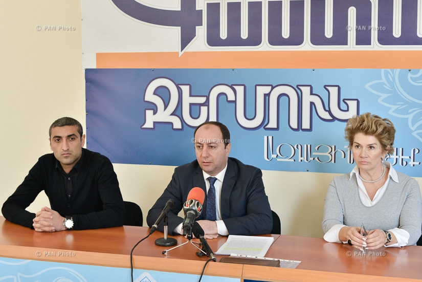 Press conference of architect Anahit Tarkhanyan and Varuzhan Gabrielyan 
