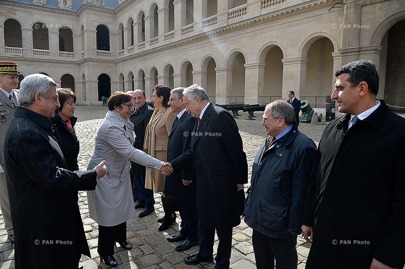 Во Франции состоялась официальная церемония приветствия президента Армении Сержа Саргсяна 