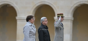 Official welcoming ceremony for Armenian president Serzh Sargsyan in France