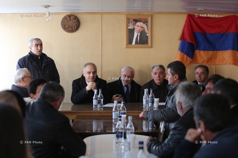 Предвыборные встречи партии «Армянский национальный конгресс» (АНК) и Народной партии Армении (НПА)