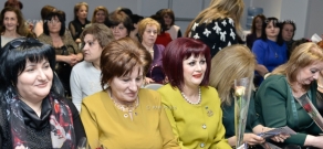 'Armenian Renaissance' party leader Artur Baghdasaryan meets with women on the occasion of International Women's Day