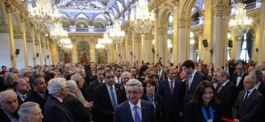 Во Франции президент Армении Серж Саргсян встретился с мэром Парижа Анн Идальго