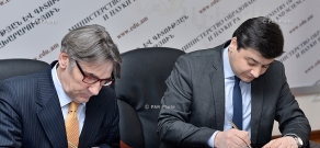 Signing of memorandum between RA Ministry of Education and Science and Armenian branch of Konrad Adenauer Stiftung/Foundation (KAS)