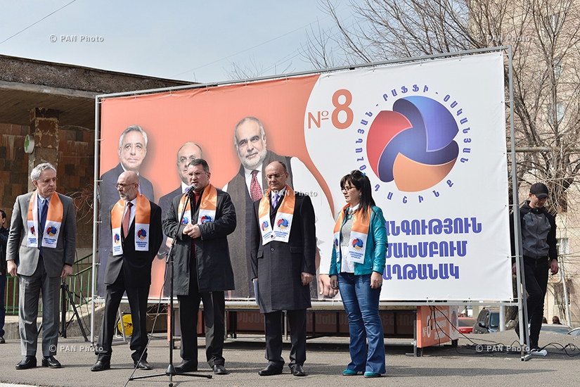 Предвыборные встречи альянса «Оганян – Раффи – Осканян» в Ереване