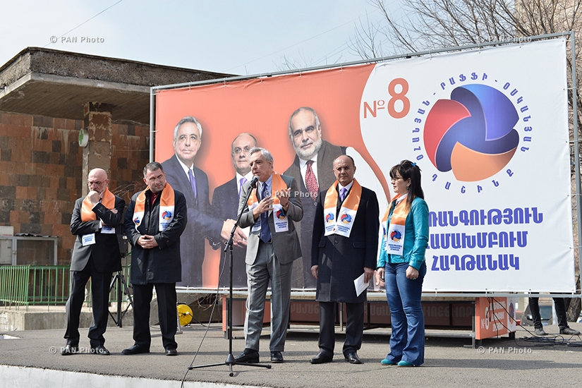 «Օհանյան–Րաֆֆի–Օսկանյան» դաշինքի նախընտրական հանդիպումները Երևանում