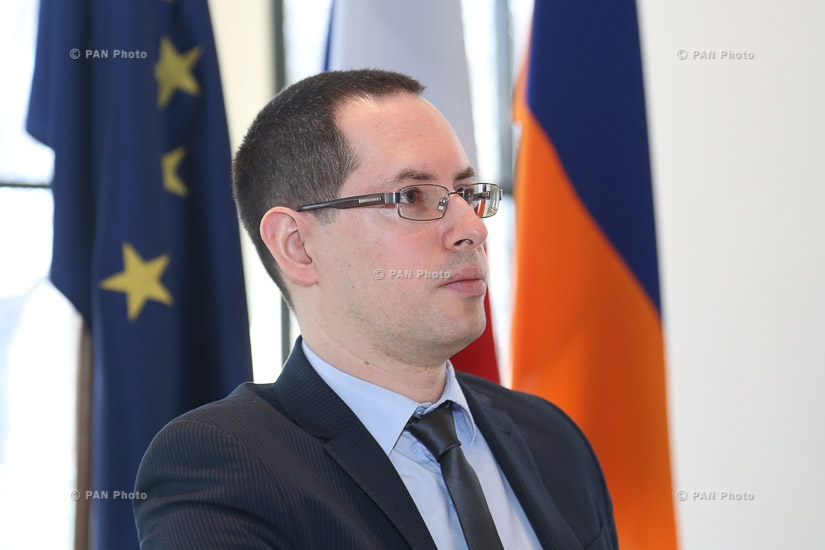Пресс-конференция посла Франции в Армении Жан-Франсуа Шарпантье