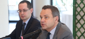 Пресс-конференция посла Франции в Армении Жан-Франсуа Шарпантье