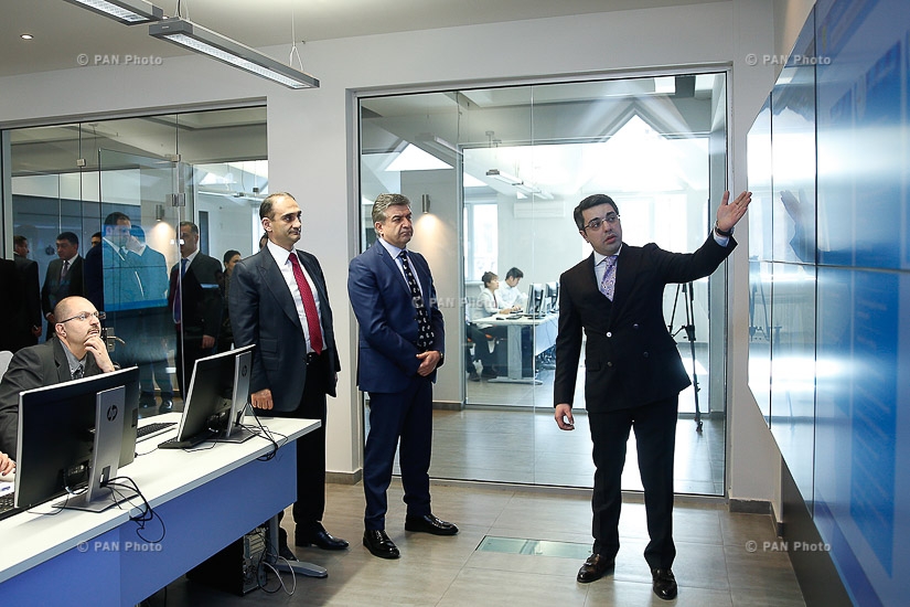 Armenian PM Karen Karapetyan attends opening of SRC monitoring center