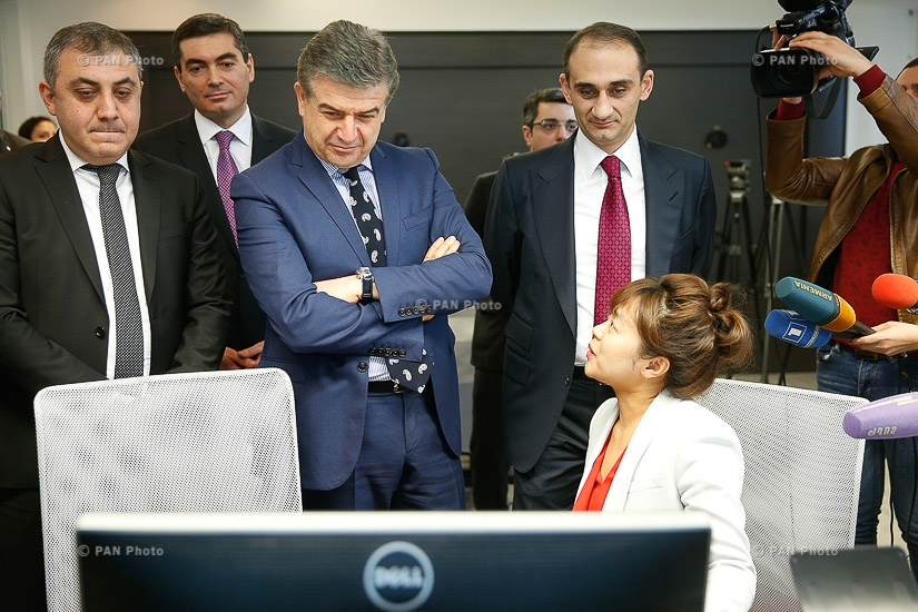 Премьер-министр Армении Карен Карапетян принял участие в открытии центра мониторинга ГКД