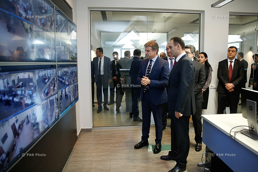 Премьер-министр Армении Карен Карапетян принял участие в открытии центра мониторинга ГКД