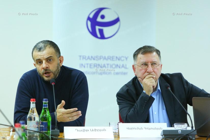 Представление результатов  мониторинга Transparency International перед парламентскими выборами в Армении
