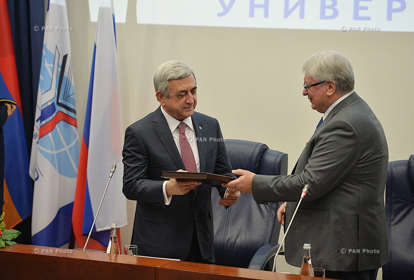 Armenian President Serzh Sargsyan visits Moscow State Institute of International Relations