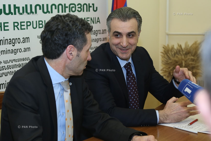 Press conference by Armenian Minister of Agriculture Ignati Arakelyan and FAO Representative in Armenia Raimund Jehle