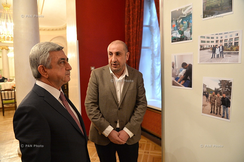 Armenian President Serzh Sargsyan met with Armenian doctors and students residing in Moscow