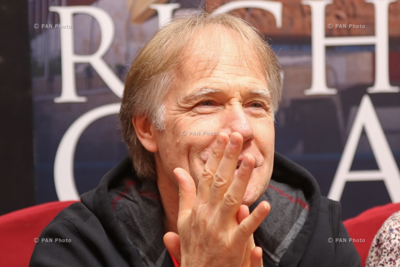 Press conference of French pianist Richard Clayderman in Yerevan