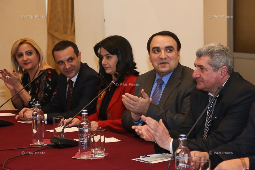 Встреча партии «Армянское возрождение» в рамках предвыборной агитации в Ереване