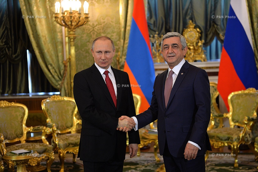 Президент Армении Серж Саргсян в рамках официального визита в Россию встретился с президентом РФ Владимиром Путиным