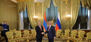 Президент Армении Серж Саргсян в рамках официального визита в Россию встретился с президентом РФ Владимиром Путиным