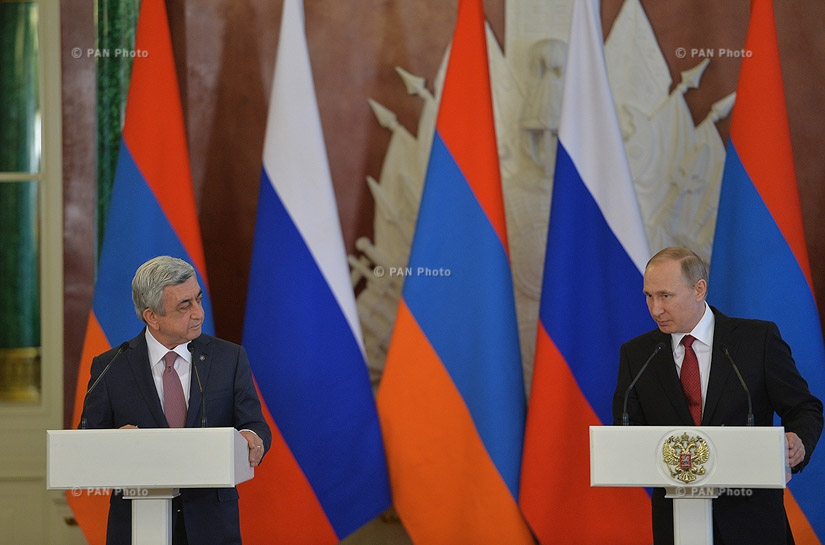 President of Armenia Serzh Sargsyan and of Russia Vladimir Putin recapped the results of negotiations
