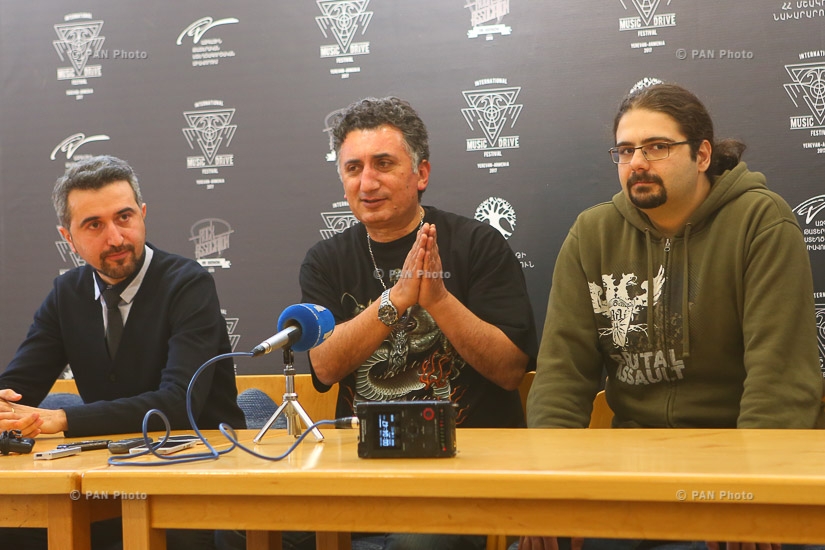 Press conference of organizers and musicians of Music Drive Rock Festival