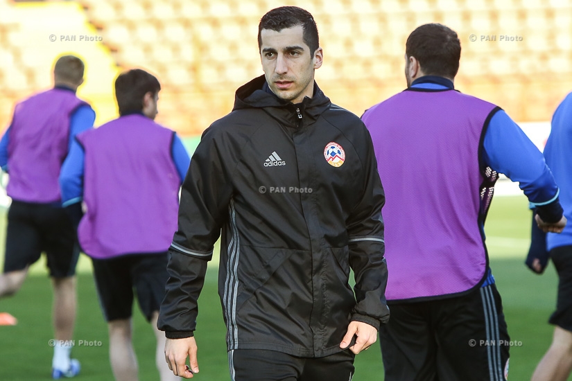 Armenian national football team's open training session befor the match against Kazakhstan 