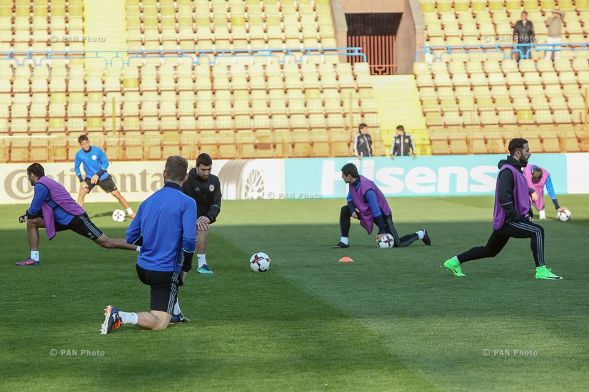 Armenian national football team's open training session befor the match against Kazakhstan 
