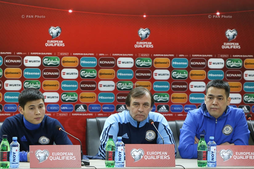 Пресс-конференция главного тренера национальной сборной Казахстана по футболу Александра Бородюка