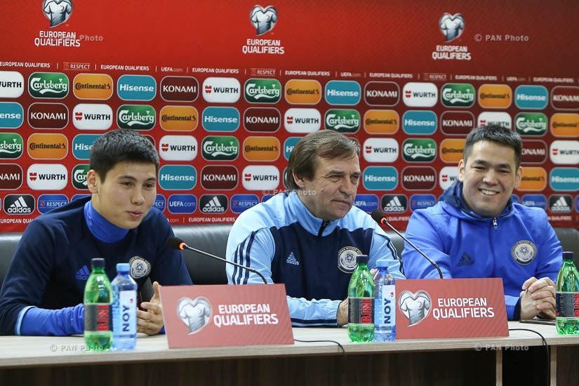 Пресс-конференция главного тренера национальной сборной Казахстана по футболу Александра Бородюка