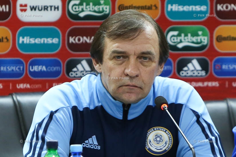 Press conference of head coach of Kazakhstan national football team Aleksandr Borodyuk
