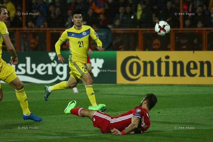 Армения - Казахстан. Матч отборочного турнира ЧМ-2018 по футболу 