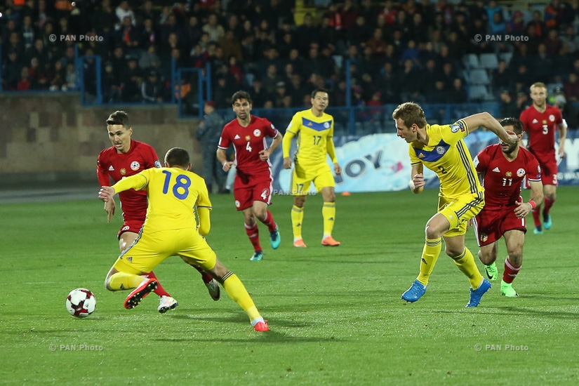 Армения - Казахстан. Матч отборочного турнира ЧМ-2018 по футболу 