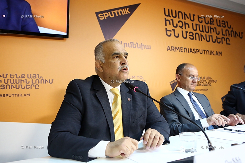 Press conference of the representatives of ORO alliance Seyran Ohanyan, Raffi Hovannisian and Vartan Oskanian 