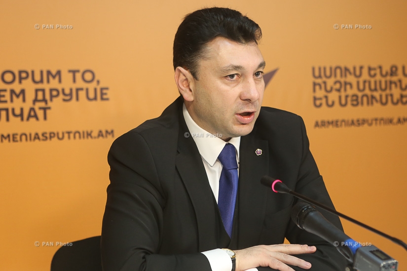 Пресс-конференция вице-спикера Национального Собрания Армении Эдуарда Шармазанова