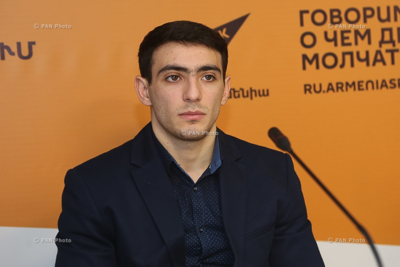 Press conference of representatives of Armenian National Gymnastics team