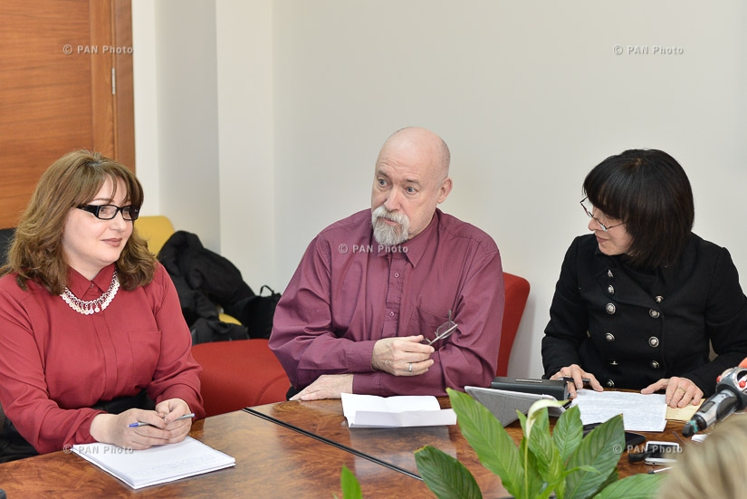 Press conference dedicated to Canadian composer Ron Hannah's opera Enlightener