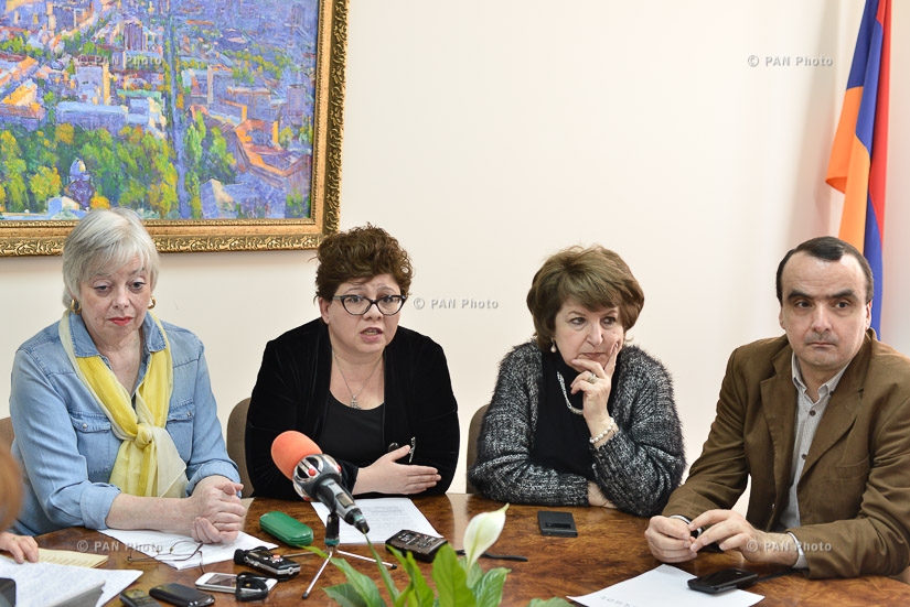 Press conference dedicated to Canadian composer Ron Hannah's opera 