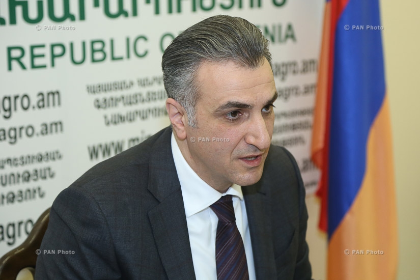 Press conference by Armenian Minister of Agriculture Ignati Arakelyan