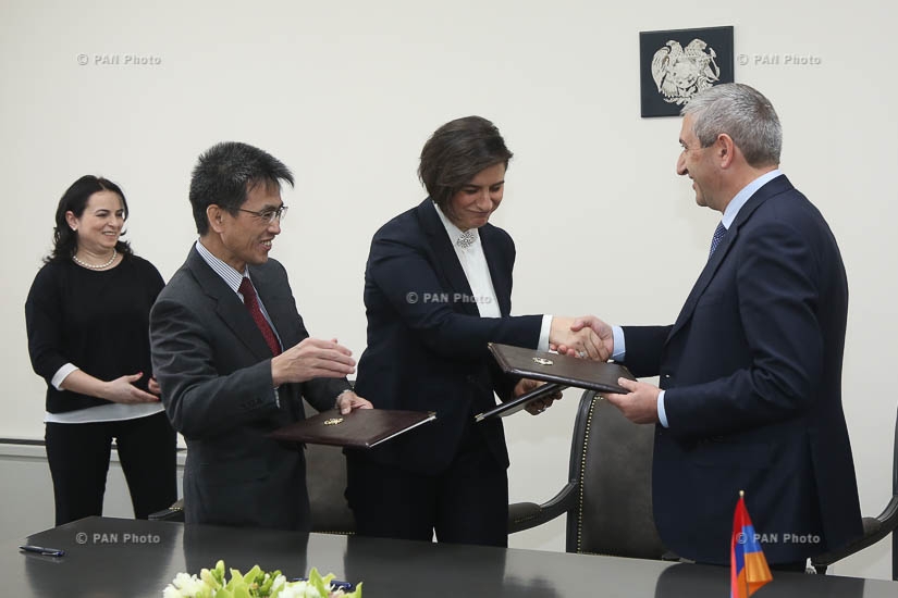 Հայաստանի և Ճապոնիայի կառավարությունների միջև դրամաշնորհի համաձայնագրի ստորագրում