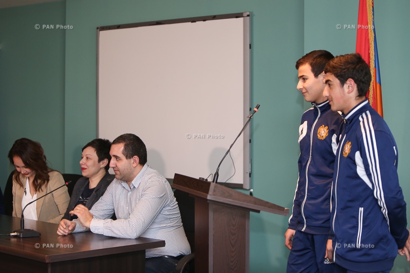 Press conference on Armenia's participation in Football for Friendship project