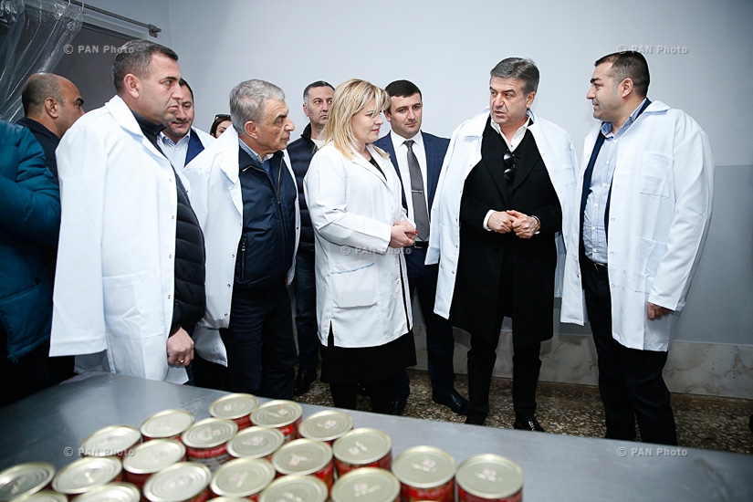 Премьер Армении Карен Карапетян с рабочим визитом посетил Гегаркуникскую область