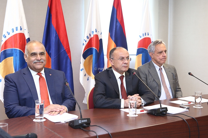 Press conference of the representatives of ORO alliance Seyran Ohanyan, Raffi Hovannisian and Vartan Oskanian