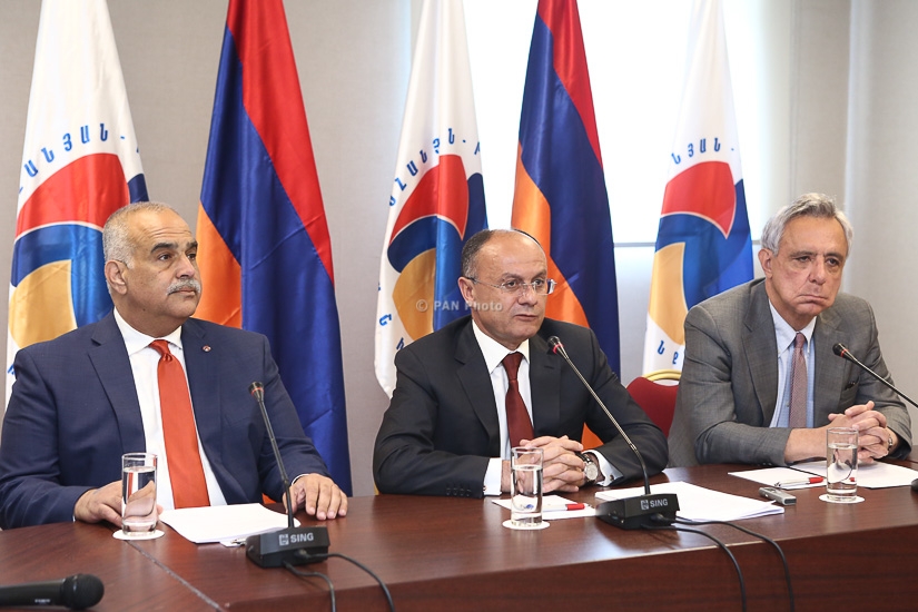 Press conference of the representatives of ORO alliance Seyran Ohanyan, Raffi Hovannisian and Vartan Oskanian