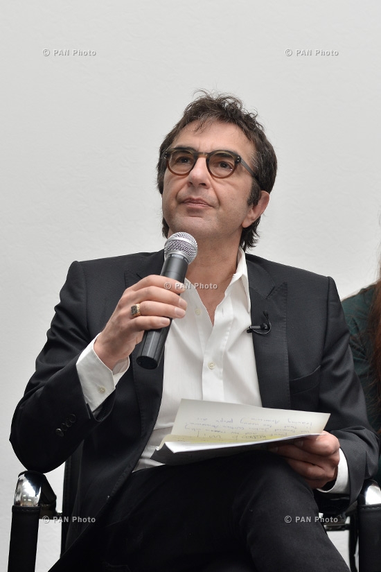 Press conference of Serj Tankian, Arsinee Khanjian, Atom Egoyan and Eric Nazarian on the topic “The Well-Known Diaspora Armenians at the Elections as Observers”